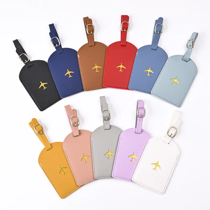 Travel Accessories Logo - 1pc Thicken PU Hot Stamping Aircraft