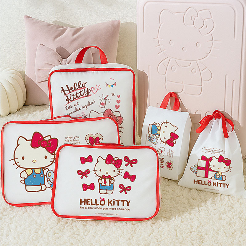 Travel Accessories Logo - Anime Hello Kitty Travel Storage Bag