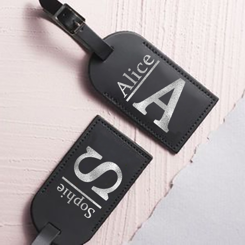 Travel Accessories Logo - Personalized Letter with Name Monogram Luggage