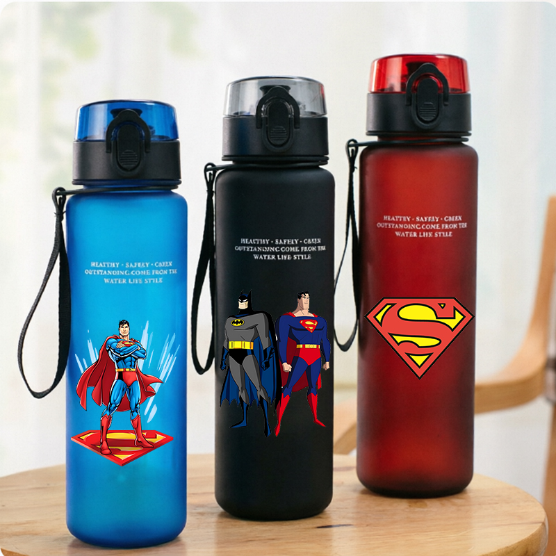 Travel Accessories Gifts - 650ml Supermans Sports Water Bottle Women