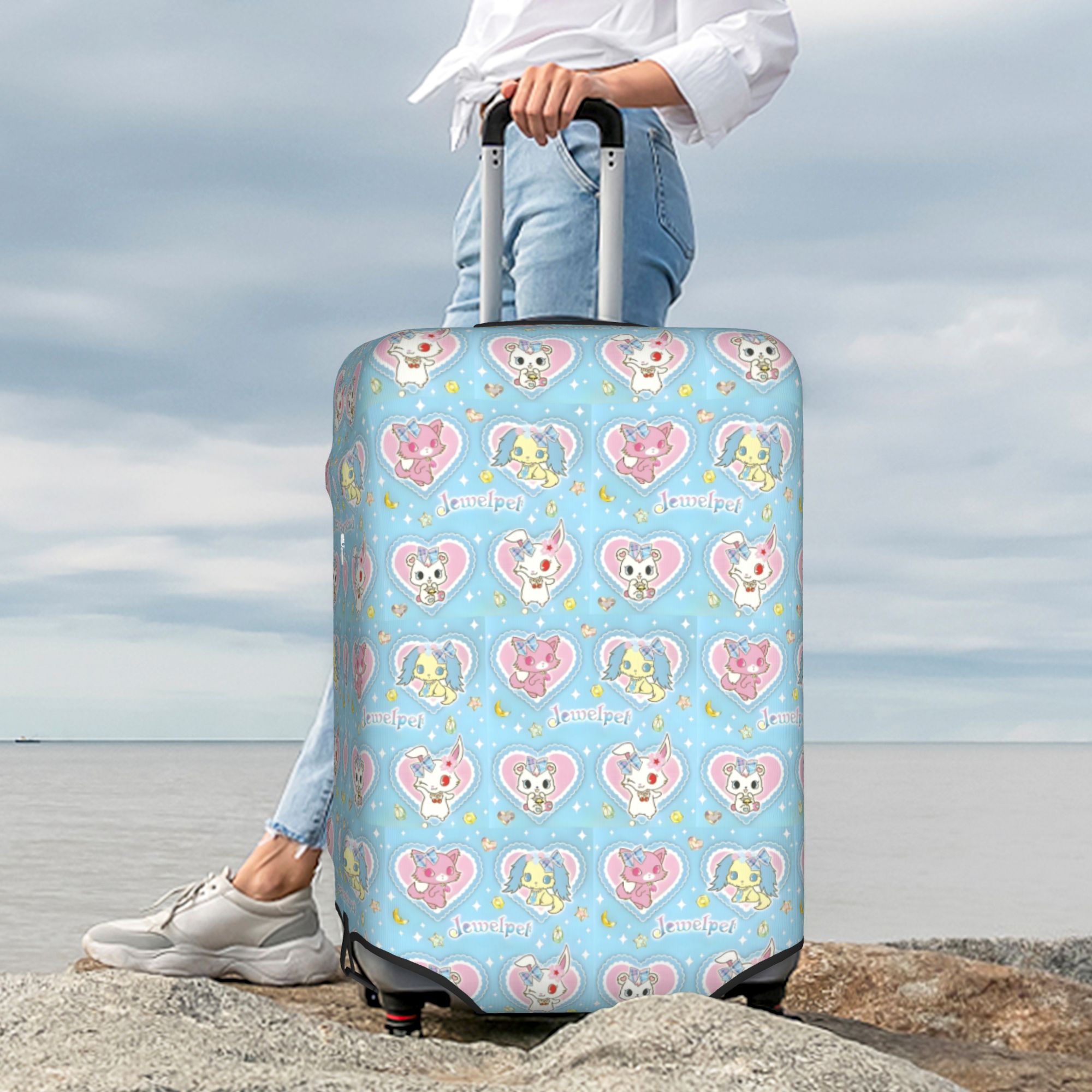 Luggage Cover Protector - Anime Jewelpet Travel Luggage Cover Dust