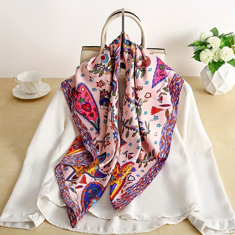 Travel Accessories Gifts For Women - Elegant women's polyester fashion scarf, decorative