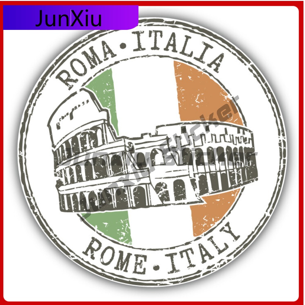 Travel Accessories Rome - Rome Italy Grunge Travel Flag Stamp