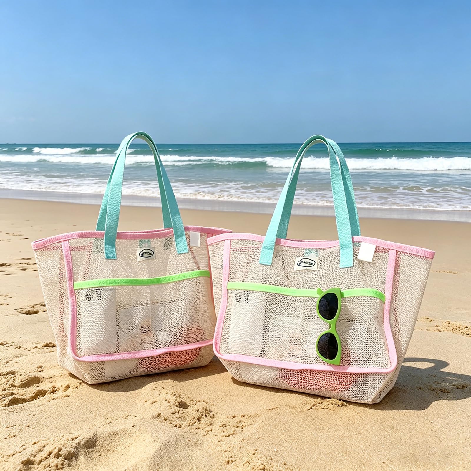 Travel Accessories And Bags - Beach Bags for Women Colorful Foldable