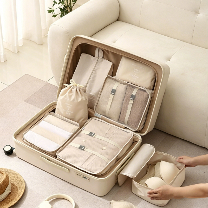 7-Piece Packing Cubes Set - Tr - огляд і ціна Travel Accessories Kit Bag