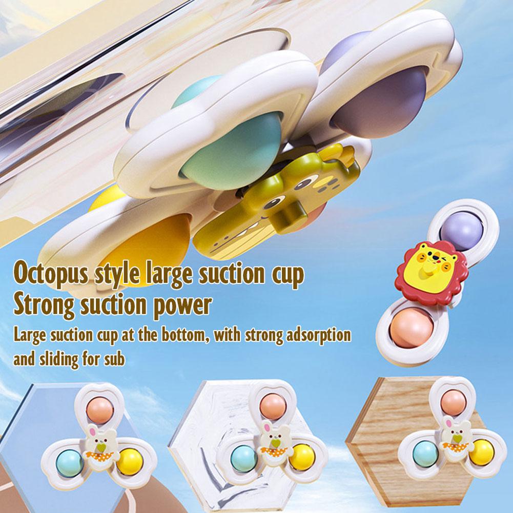 3PCS Suction Cup Rotating Toy  - огляд і ціна Travel Accessories For Baby