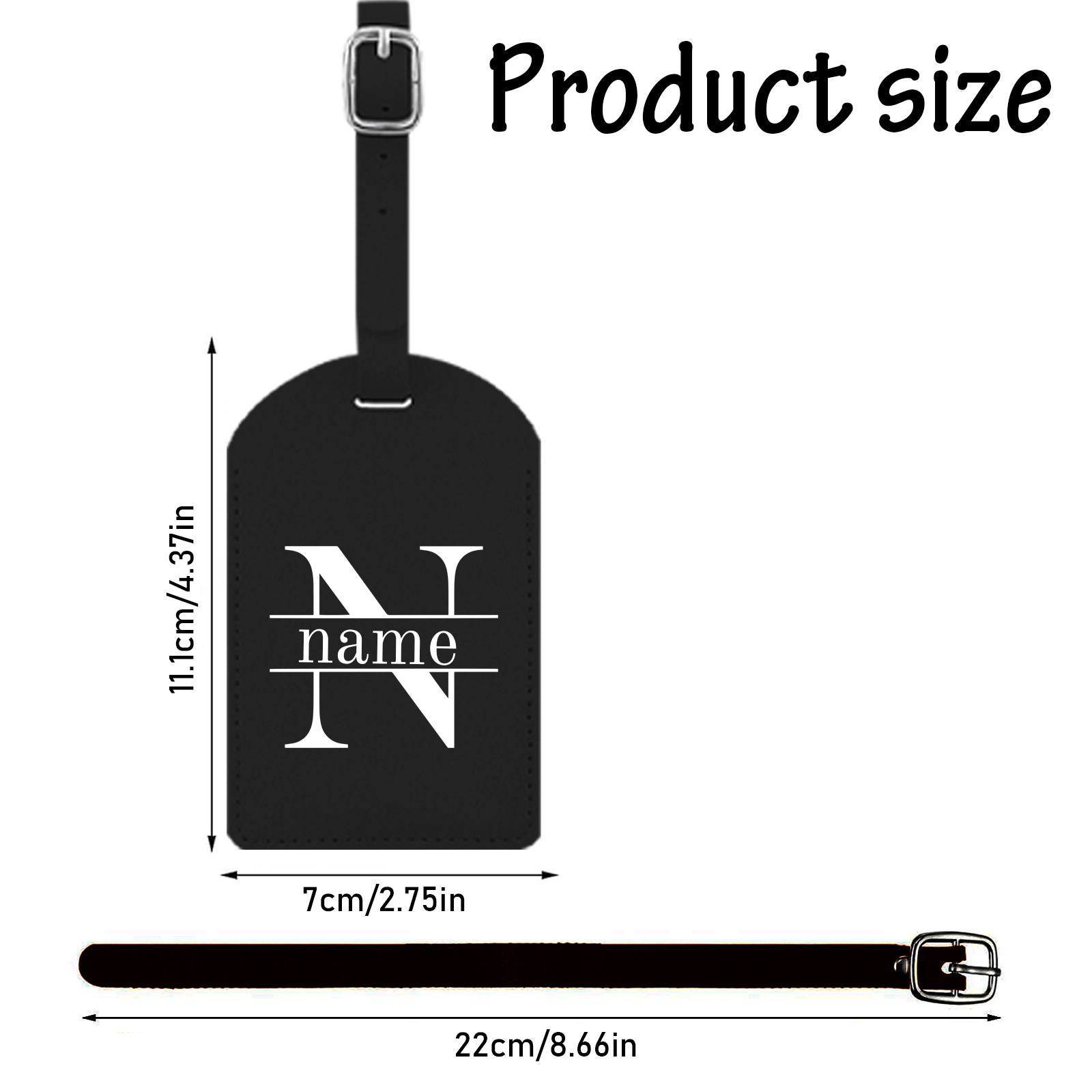 1pc,Personalize Luggage Tags,L - огляд і ціна Travel Accessories Logo
