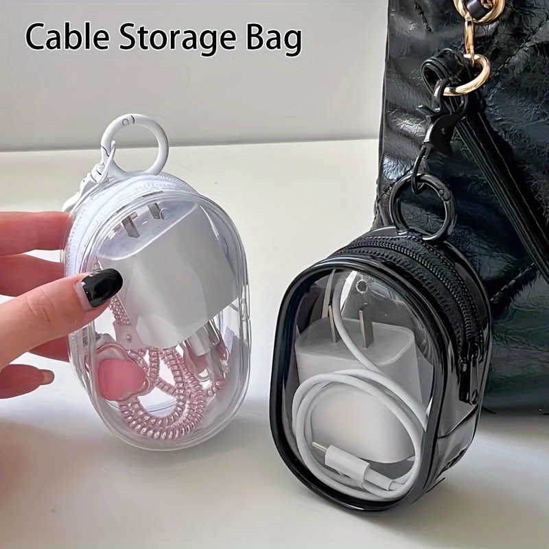 Portable Mini Clear Zipper Sto - огляд і ціна Cable Organizer Travel