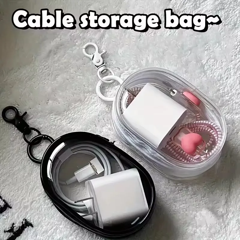 Portable Mini Clear Zipper Sto - огляд і ціна Cable Organizer Travel