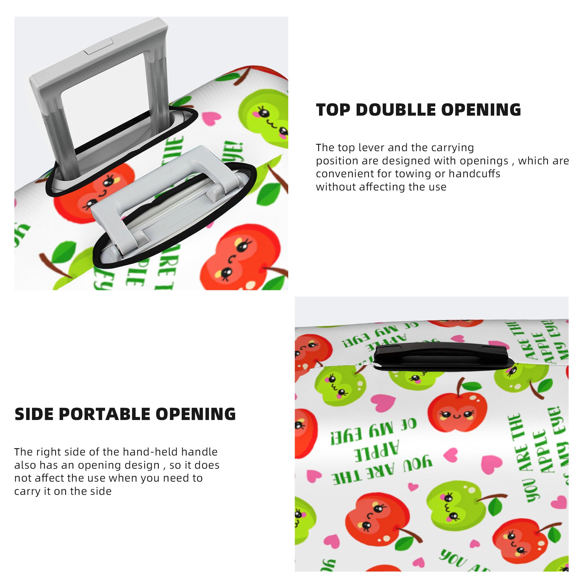 Kawaii Apple Cute Faces  Lugga - огляд і ціна Travel Accessories Apple