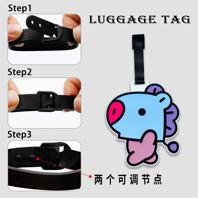 BT21 cartoon cute keychain Kaw - огляд і ціна Travel Accessories Gifts