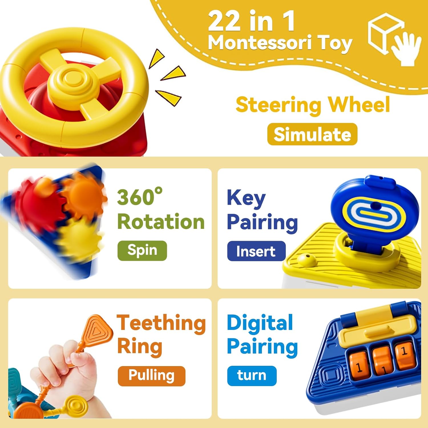 Baby Busy Board Activity Cube  - огляд і ціна Travel Accessories For Baby