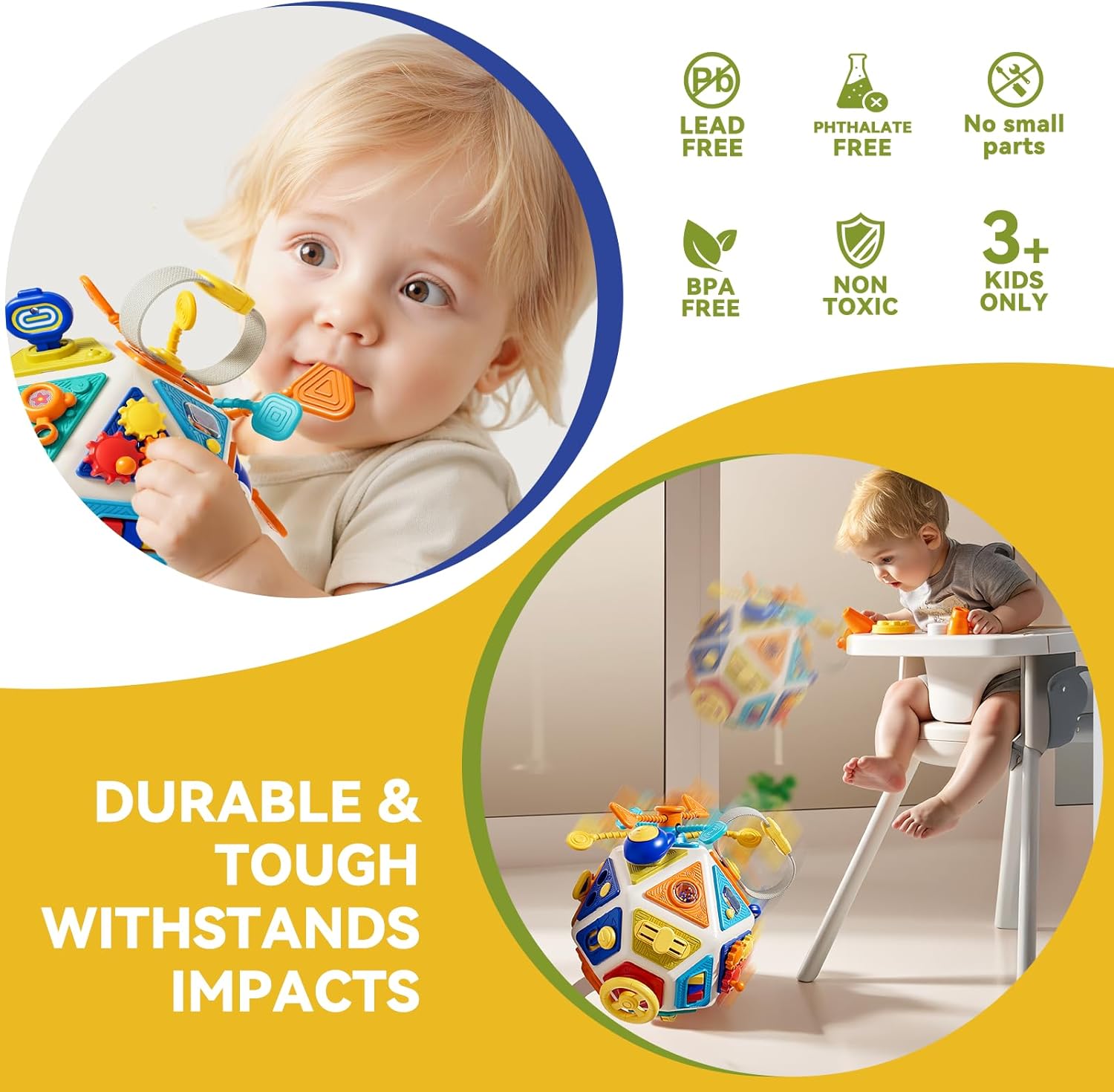 Baby Busy Board Activity Cube  - огляд і ціна Travel Accessories For Baby