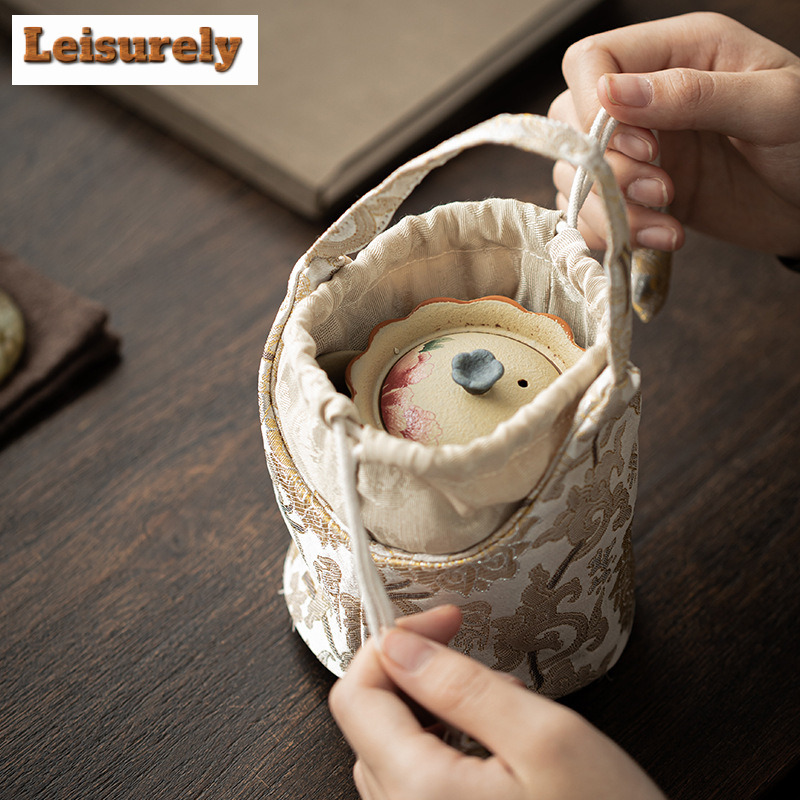 Chinese Brocade Drawstring Tea - огляд і ціна Travel Accessories Kit Bag