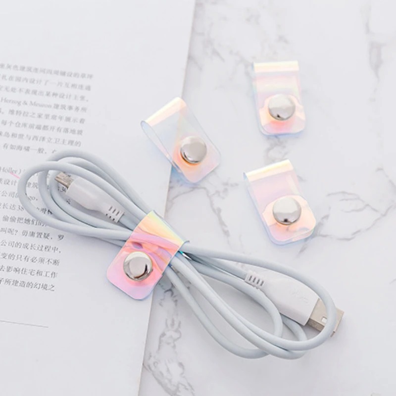 5Pcs INS Laser PVC Starp Data  - огляд і ціна Cable Organizer Travel