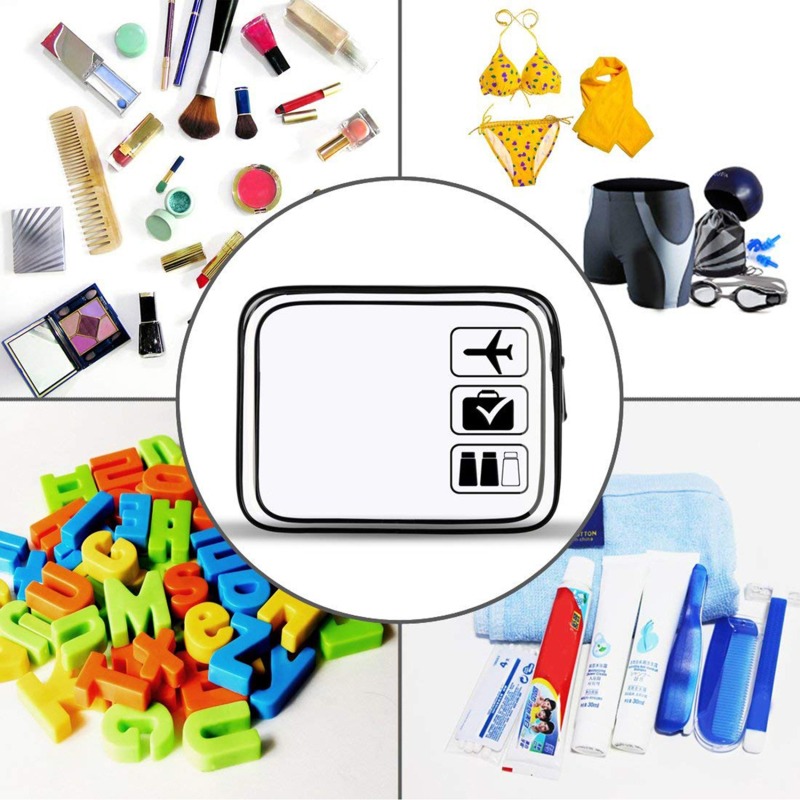 Clear Zippered Makeup Organize - огляд і ціна Toiletry Bag Tsa