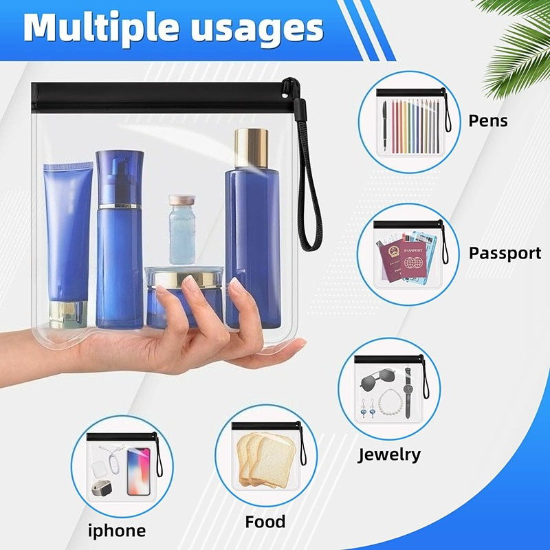 2pcs EVA Transparent Travel To - огляд і ціна Toiletry Bag Tsa