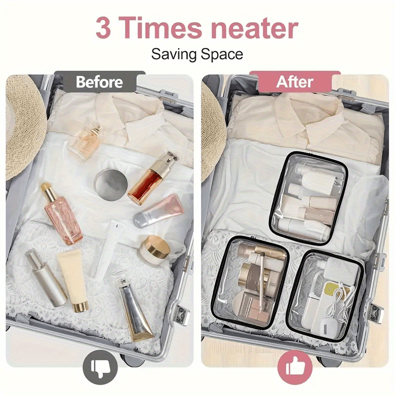 1PC Clear Makeup Bag Travel To - огляд і ціна Toiletry Bag Tsa