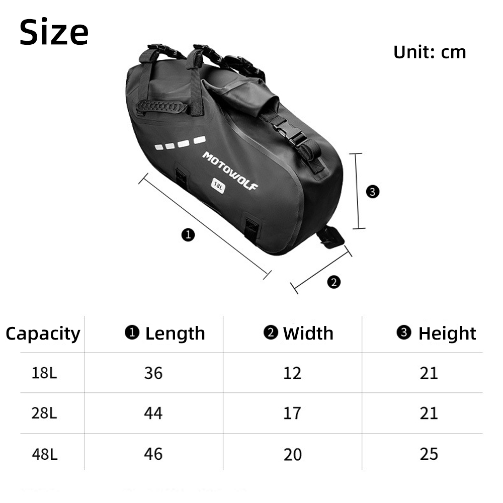 Waterproof Motorcycle Saddle B - огляд і ціна Travel Accessories Logo