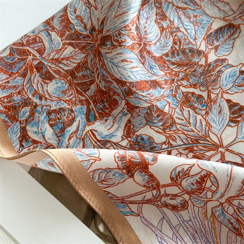 Soft Silk Scarf Women Square B - огляд і ціна Travel Accessories Gifts For Women