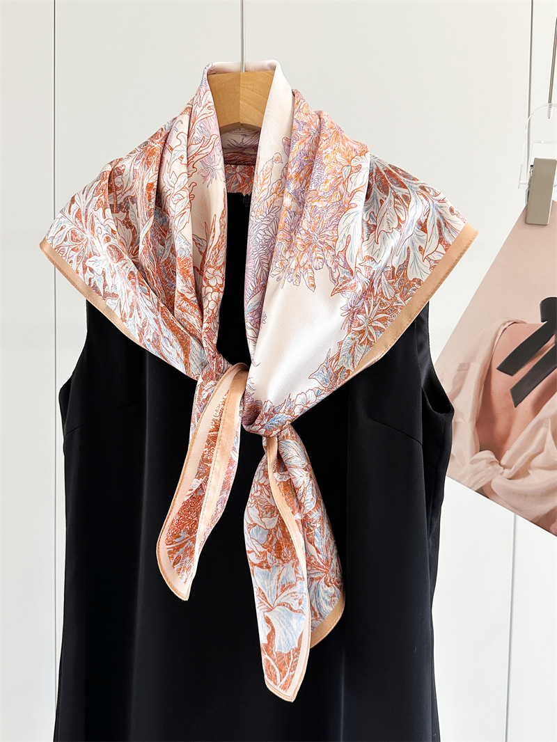 Soft Silk Scarf Women Square B - огляд і ціна Travel Accessories Gifts For Women