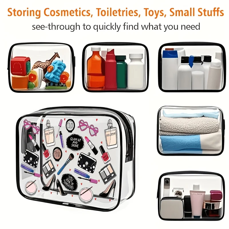 1pc Clear Makeup Bag Transpare - огляд і ціна Toiletry Bag Tsa