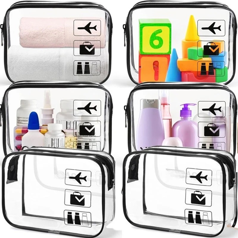 1/3pcs Transparent Zipper Make - огляд і ціна Toiletry Bag Tsa
