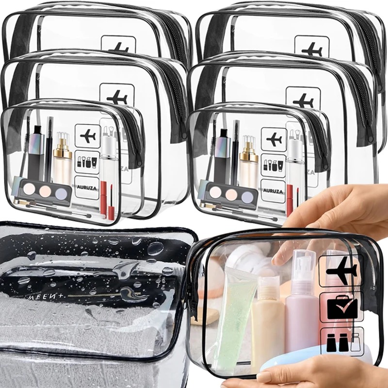 1/3pcs Transparent Zipper Make - огляд і ціна Toiletry Bag Tsa