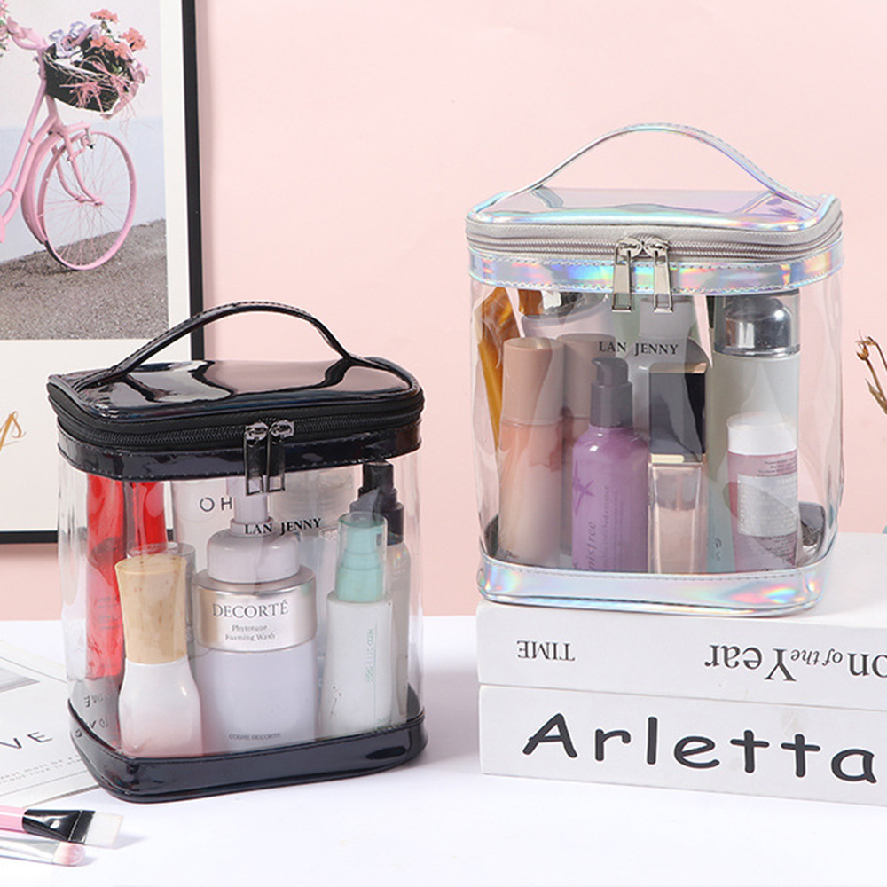 Clear PVC Makeup Bag with Hand - огляд і ціна Toiletry Bag Tsa