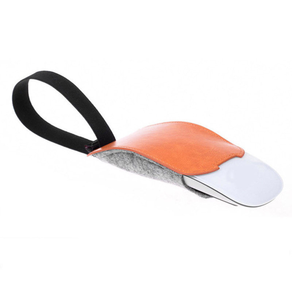 Orange PU Leather Felt Mouse P - огляд і ціна Travel Accessories Apple