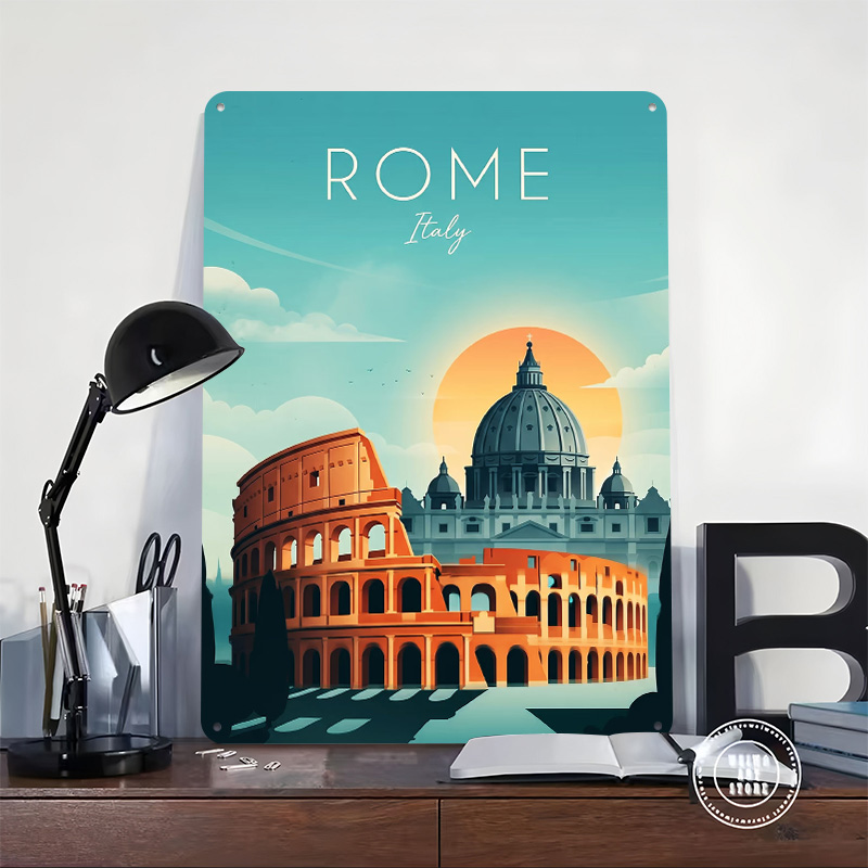 Rome Travel Metal Poster Perfe - огляд і ціна Travel Accessories Rome